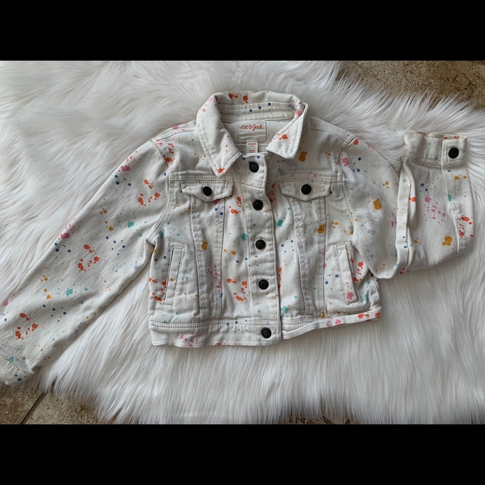 *Splash Colors Jean Jacket